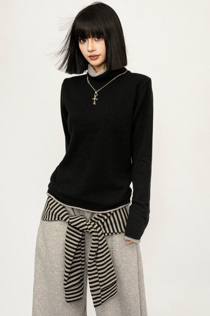 Knit Turtleneck Sweater
