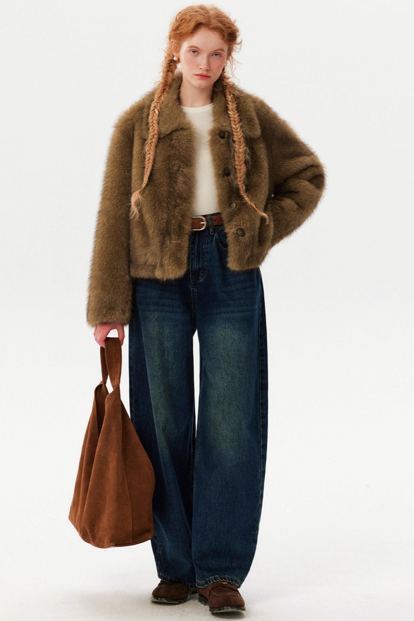 Eco-Friendly Fox Fur Coat