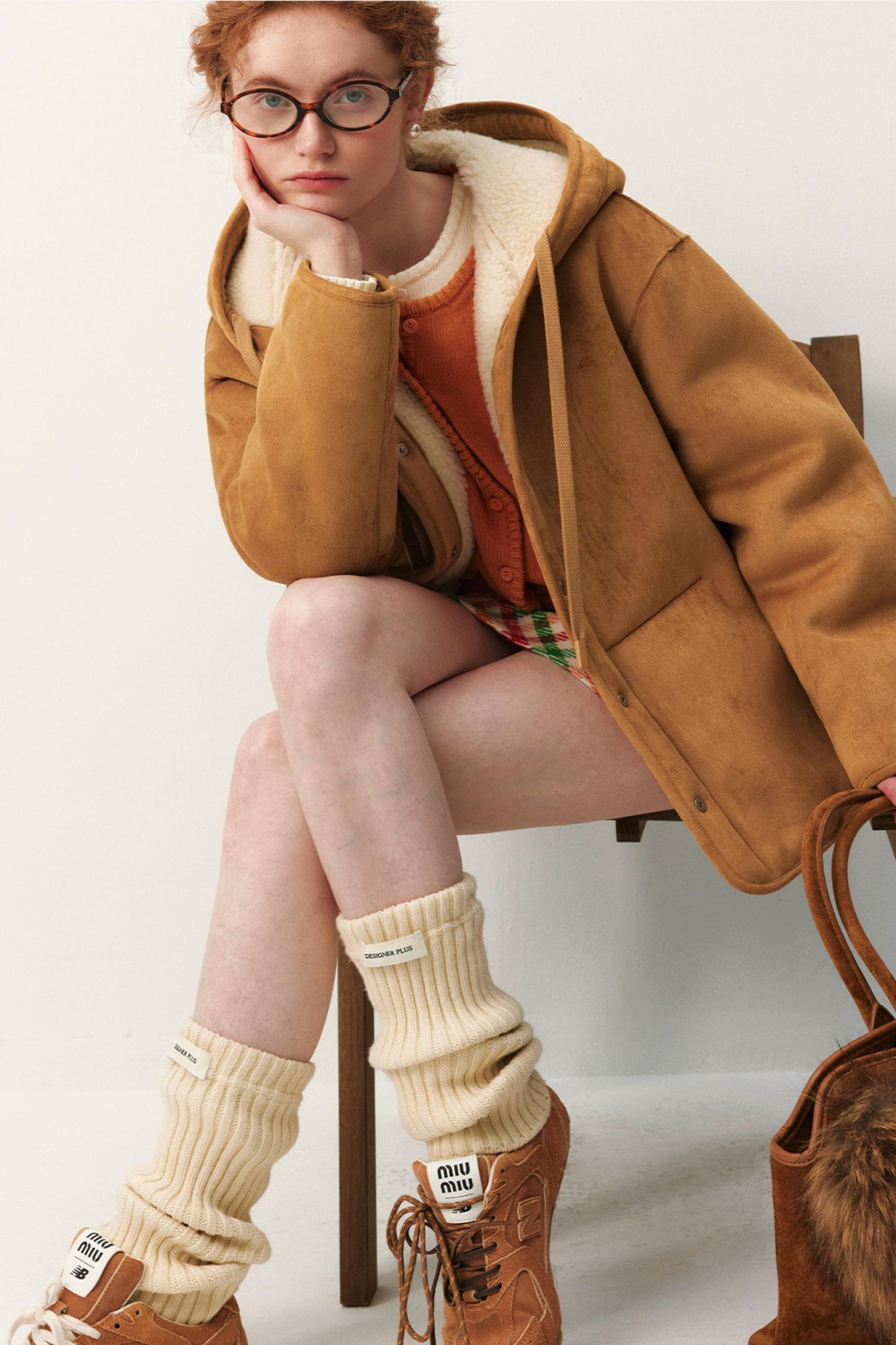 Reversible Hooded Suede Jacket