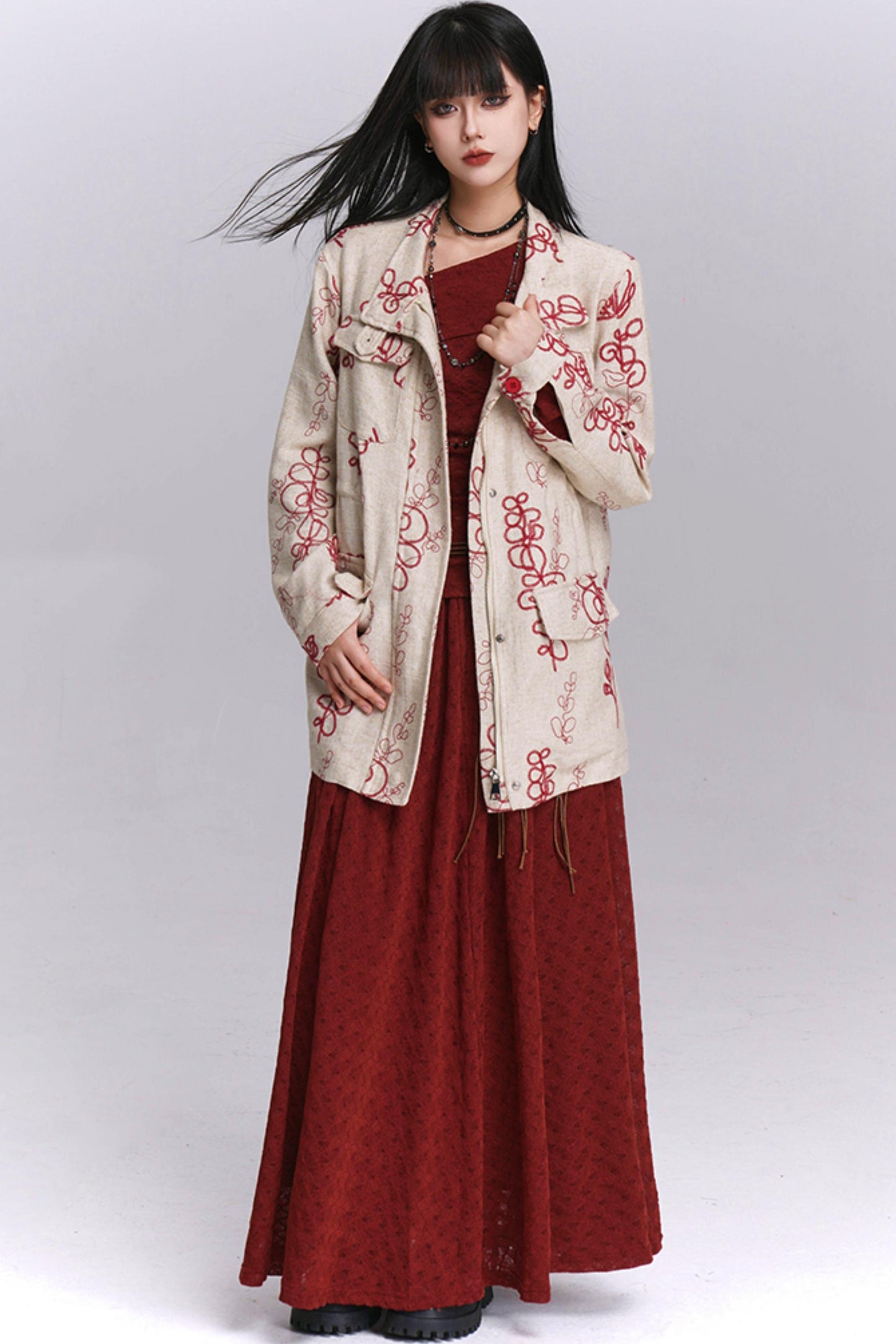 Temperament Linen Trench Coat