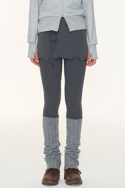 Original Patchwork Knit Leggings Set-Up