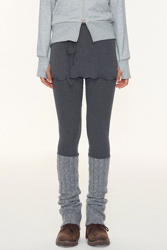 Original Patchwork Knit Leggings Set-Up