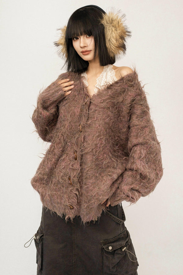 Korean Retro Knit Cardigan