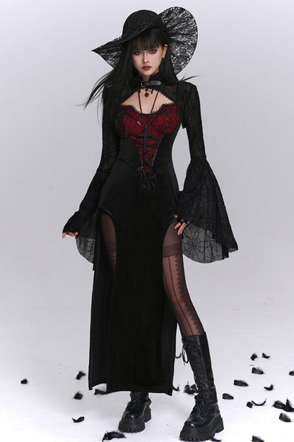 Sexy Gothic Halloween Camisole Dress Set-Up