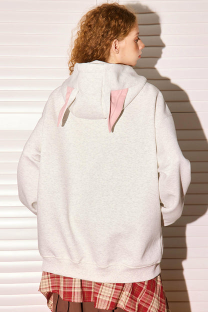 Vintage Peplum Zipper Hoodie Jacket