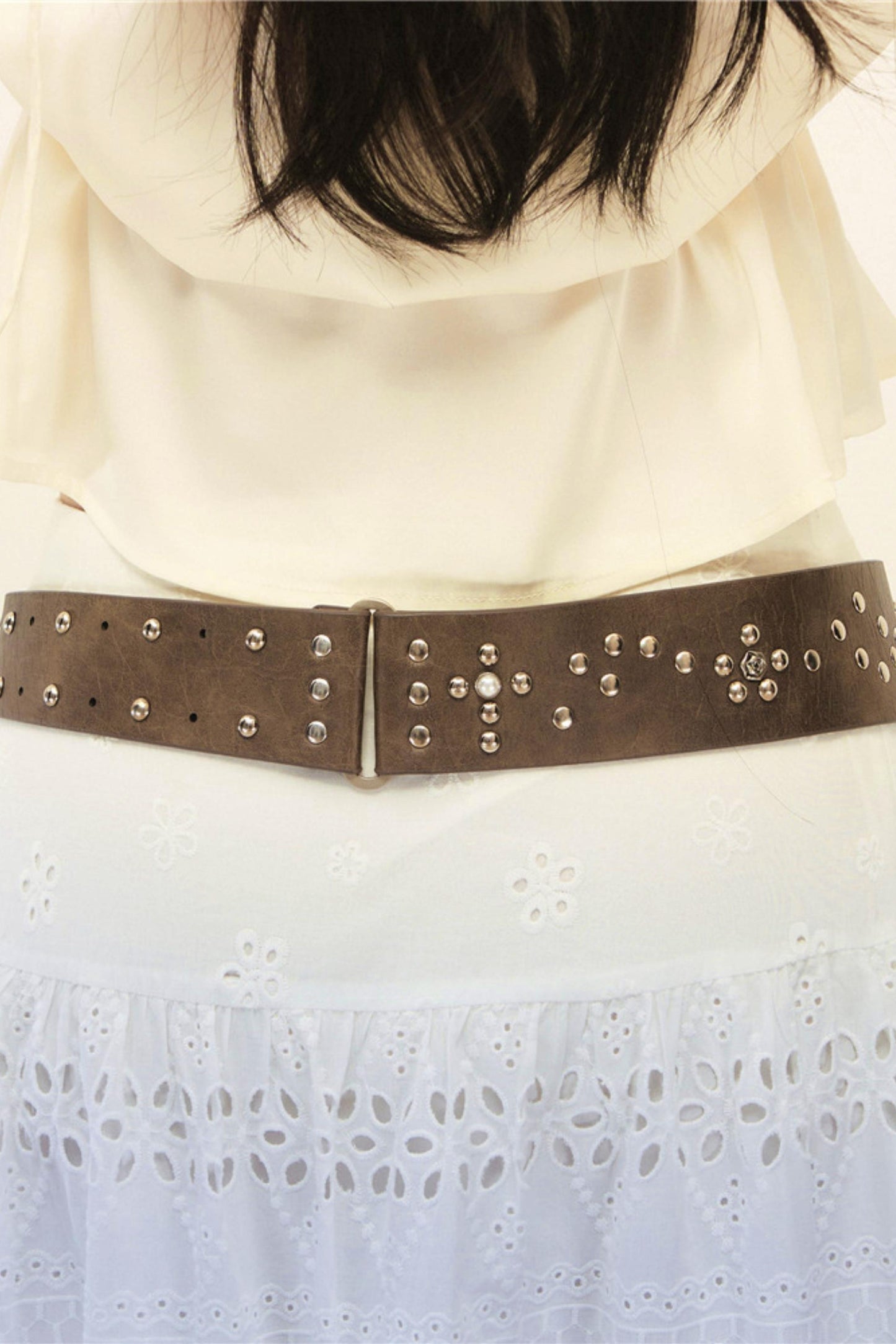 Brown Leather Waistband