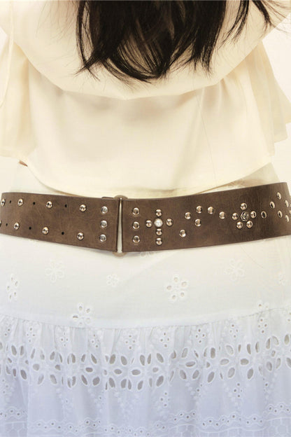 Brown Leather Waistband