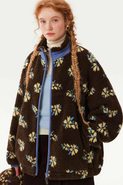 Retro Jacquard Wool Jacket