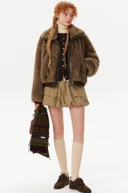 Vintage Eco-Friendly Fur Coat