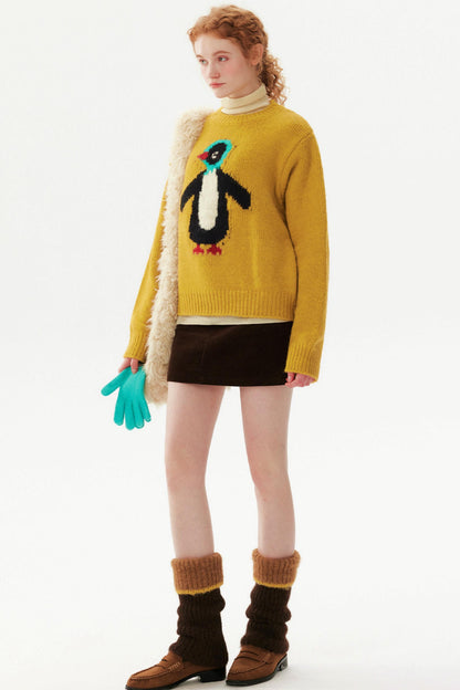 Scarf Penguin Wool Sweater