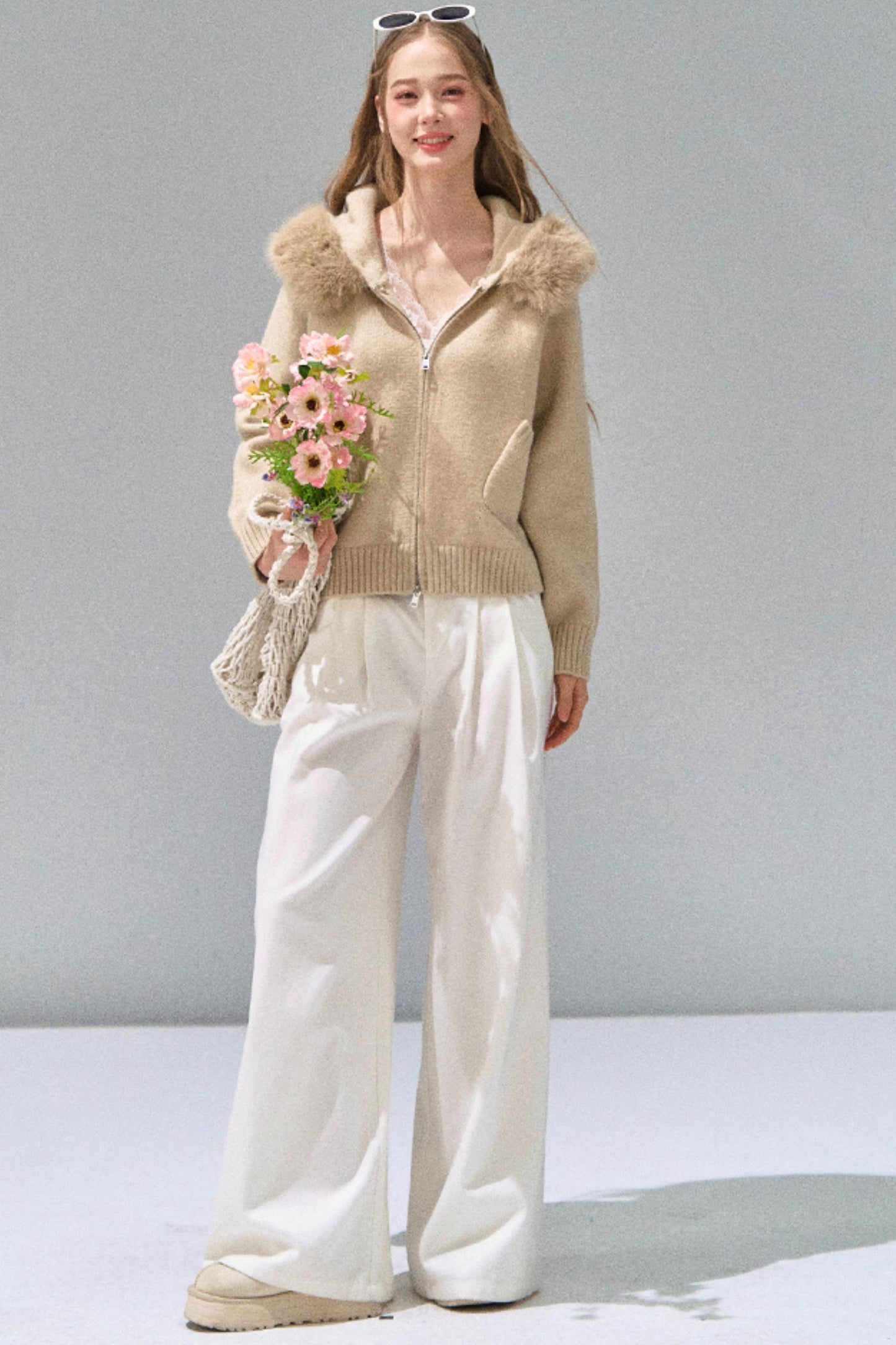 Luxury Knit Hooded Jacket