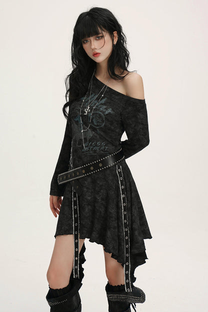 Black Shoulder Dress