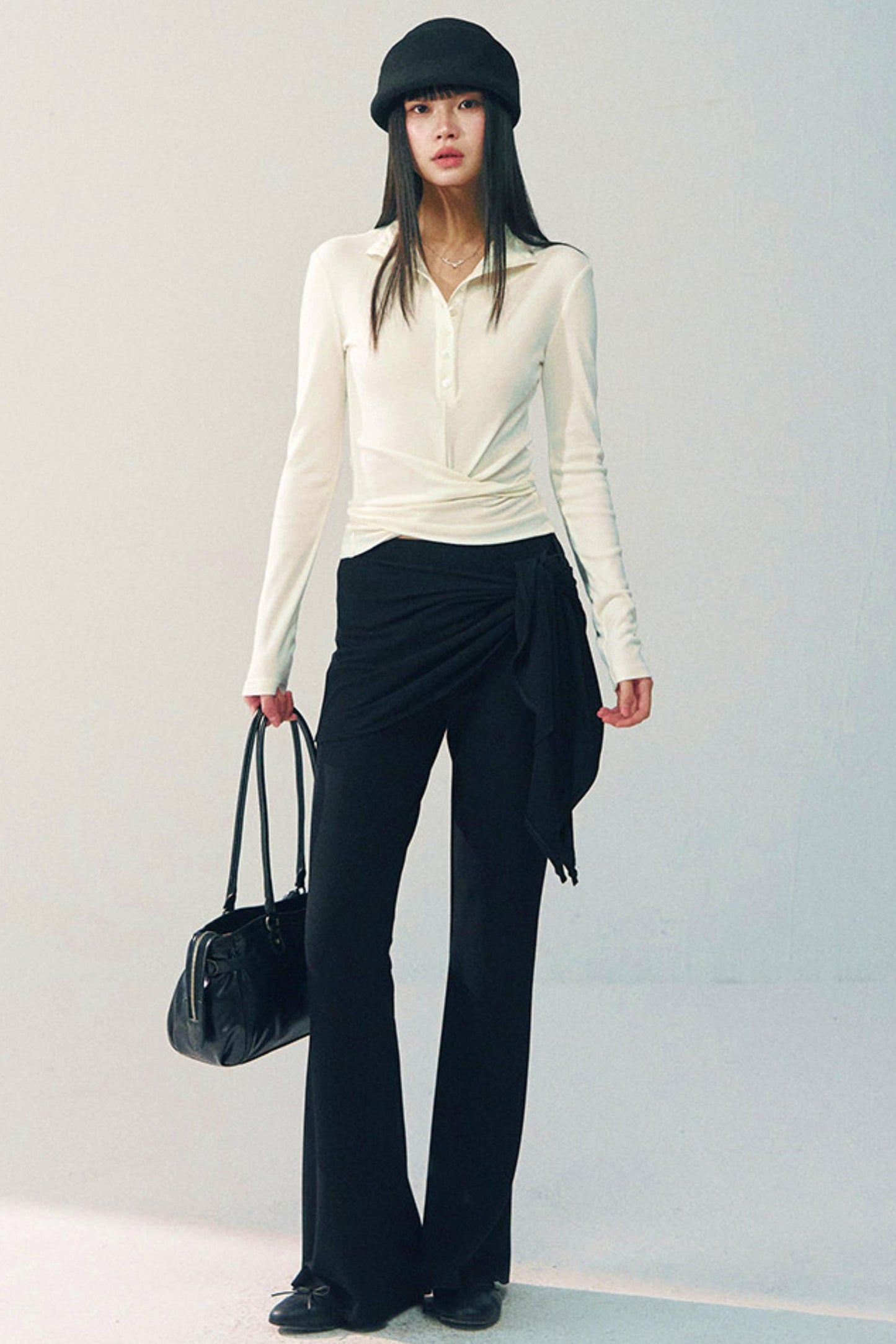 High-Waisted Flared Pants