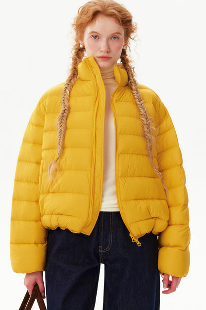 Cloud-Like Ribbed Down Jacket