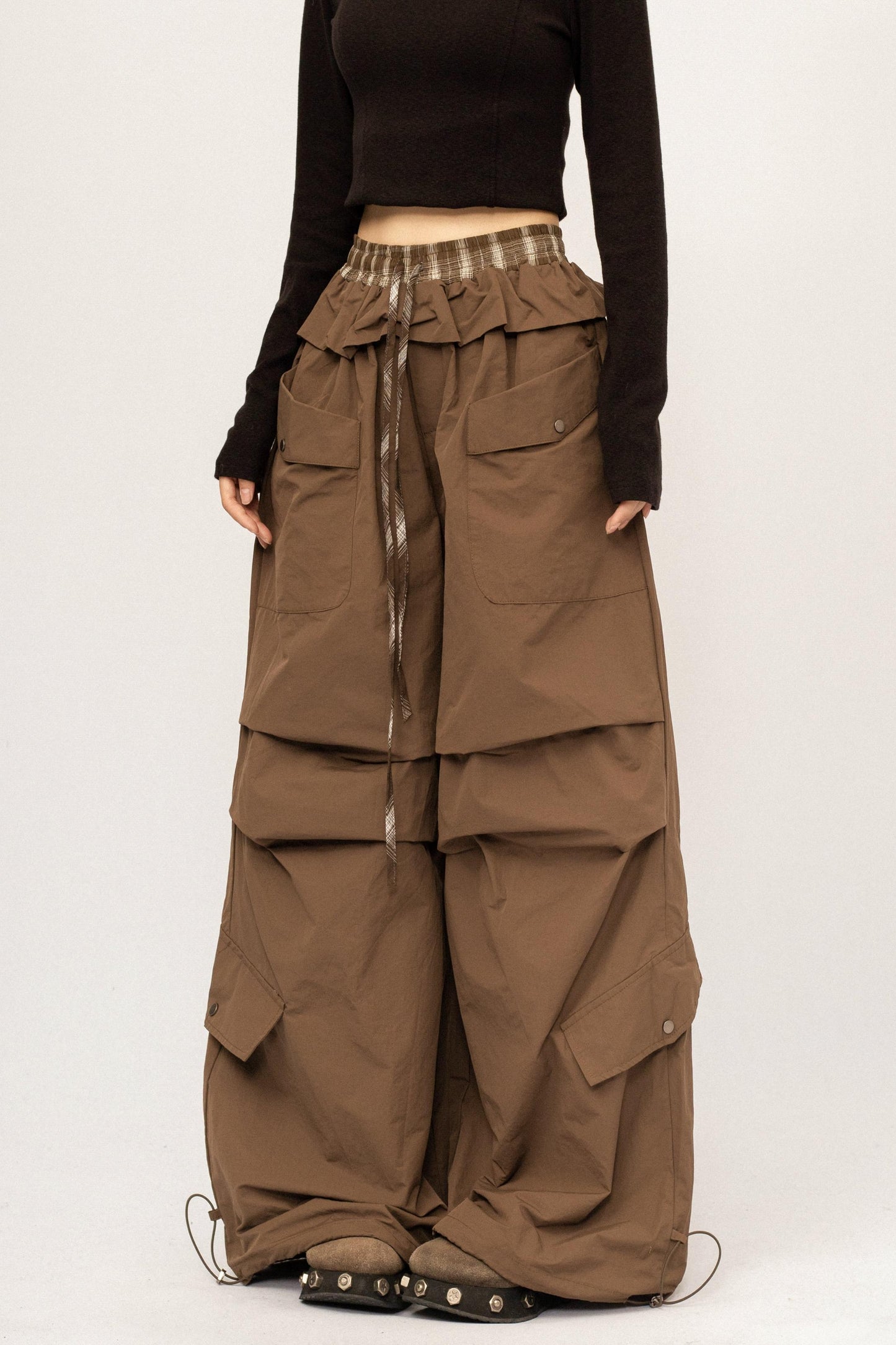 Retro Black Lace Pants