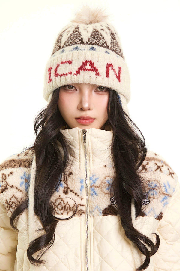 Retro Fair Isle Wool Hat