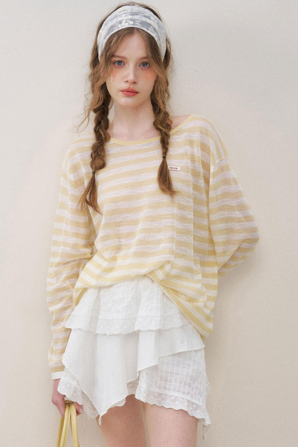 Lemon Stripe Blouse