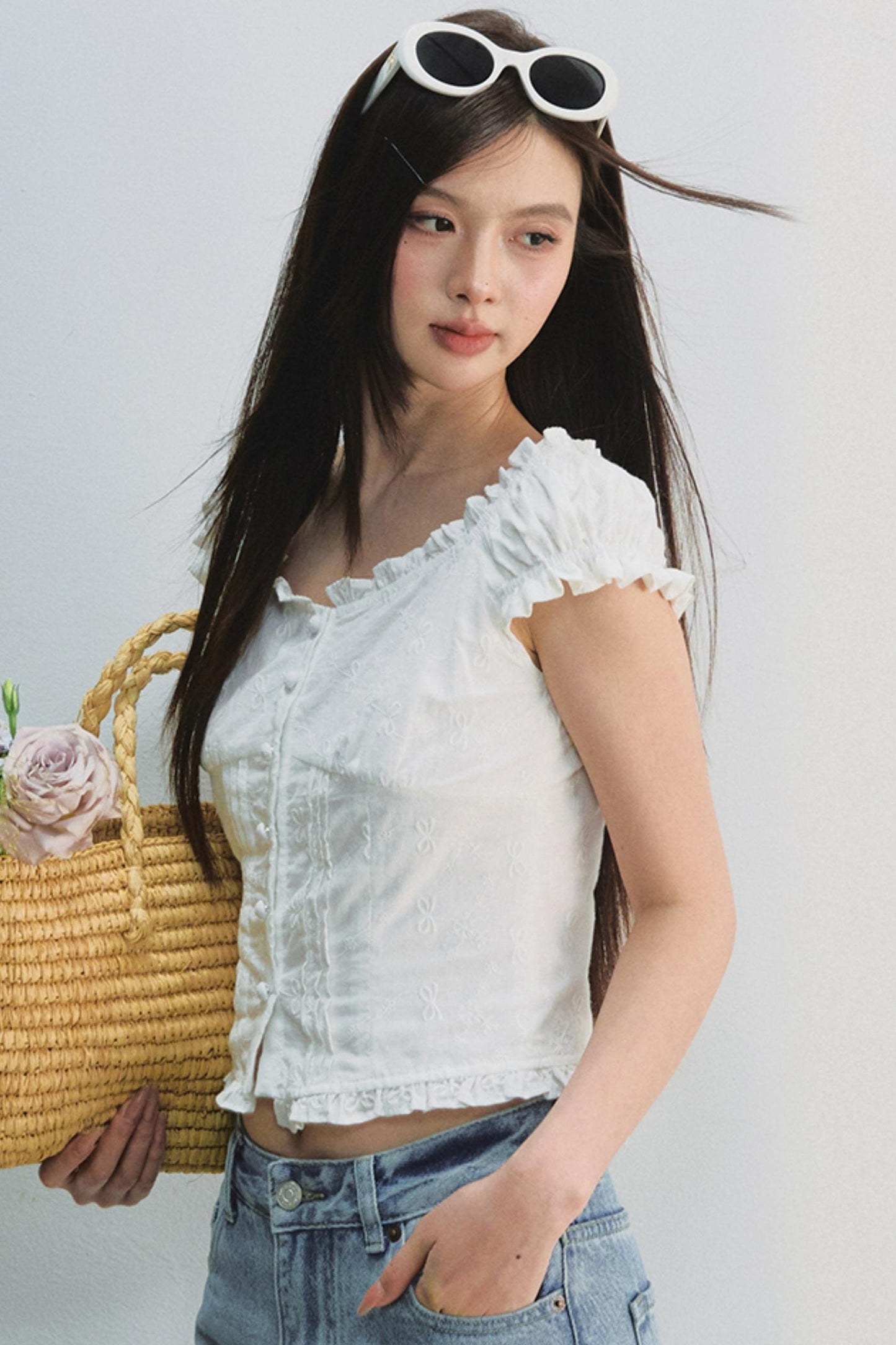 French Puff Sleeve Top