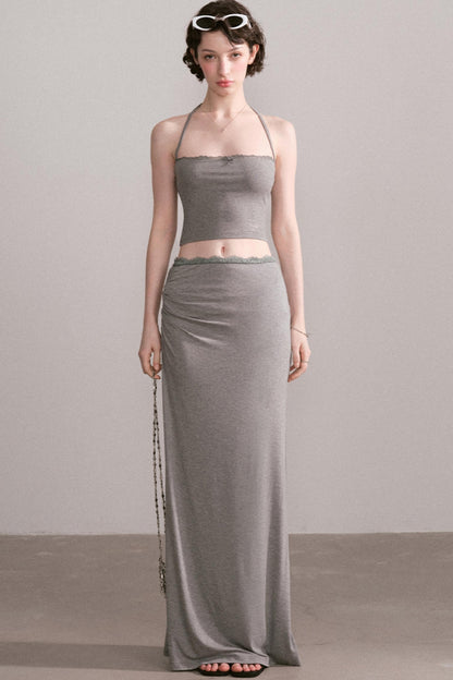 Summer Chic Two-Piece Halter Set-Up