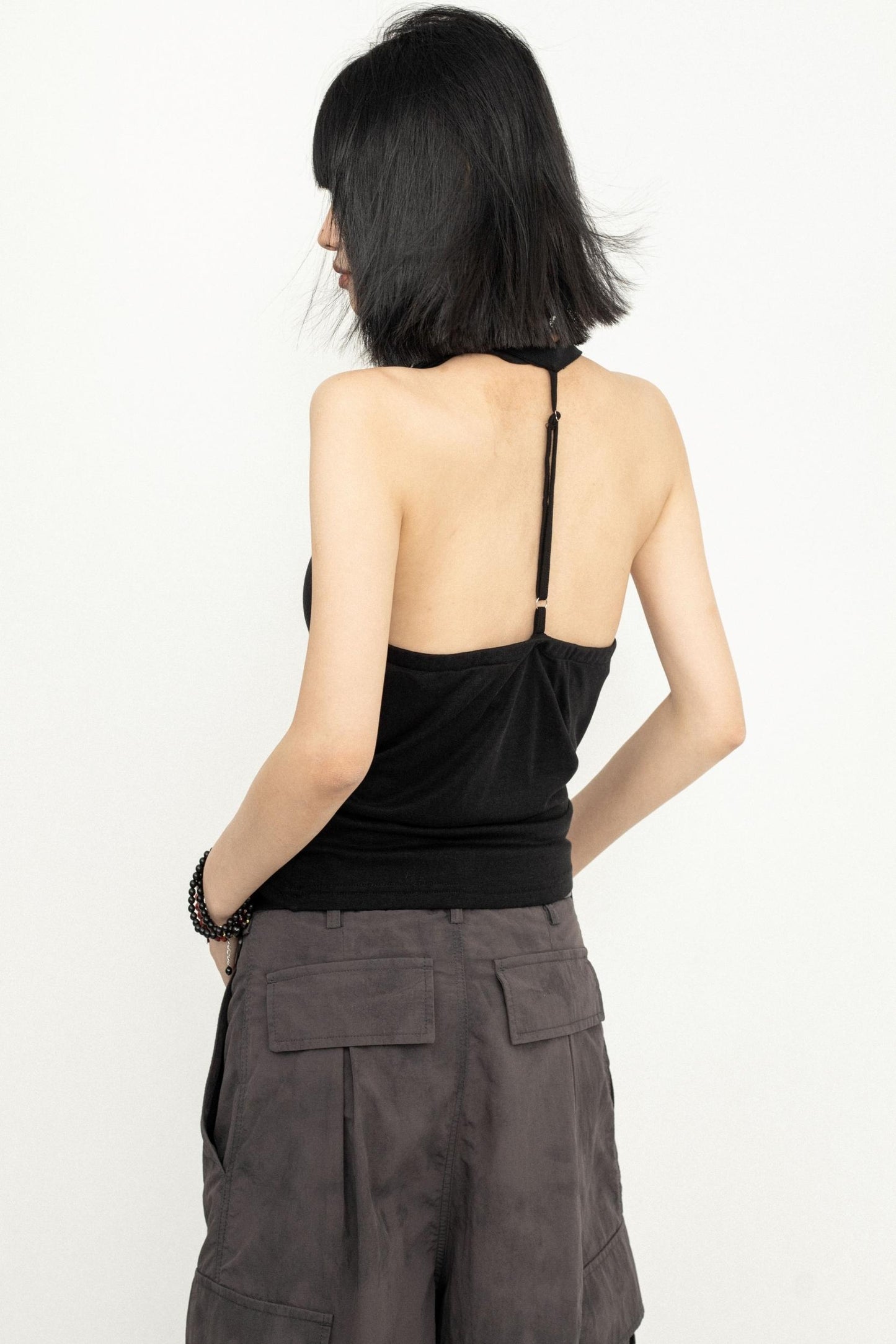 Black Halter Summer Top