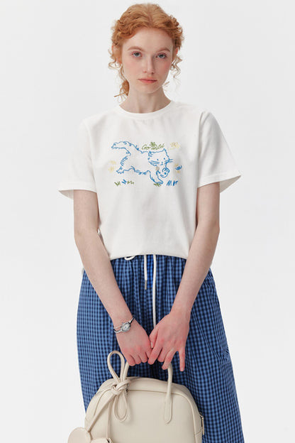 Summer Edition Embroidered Tee