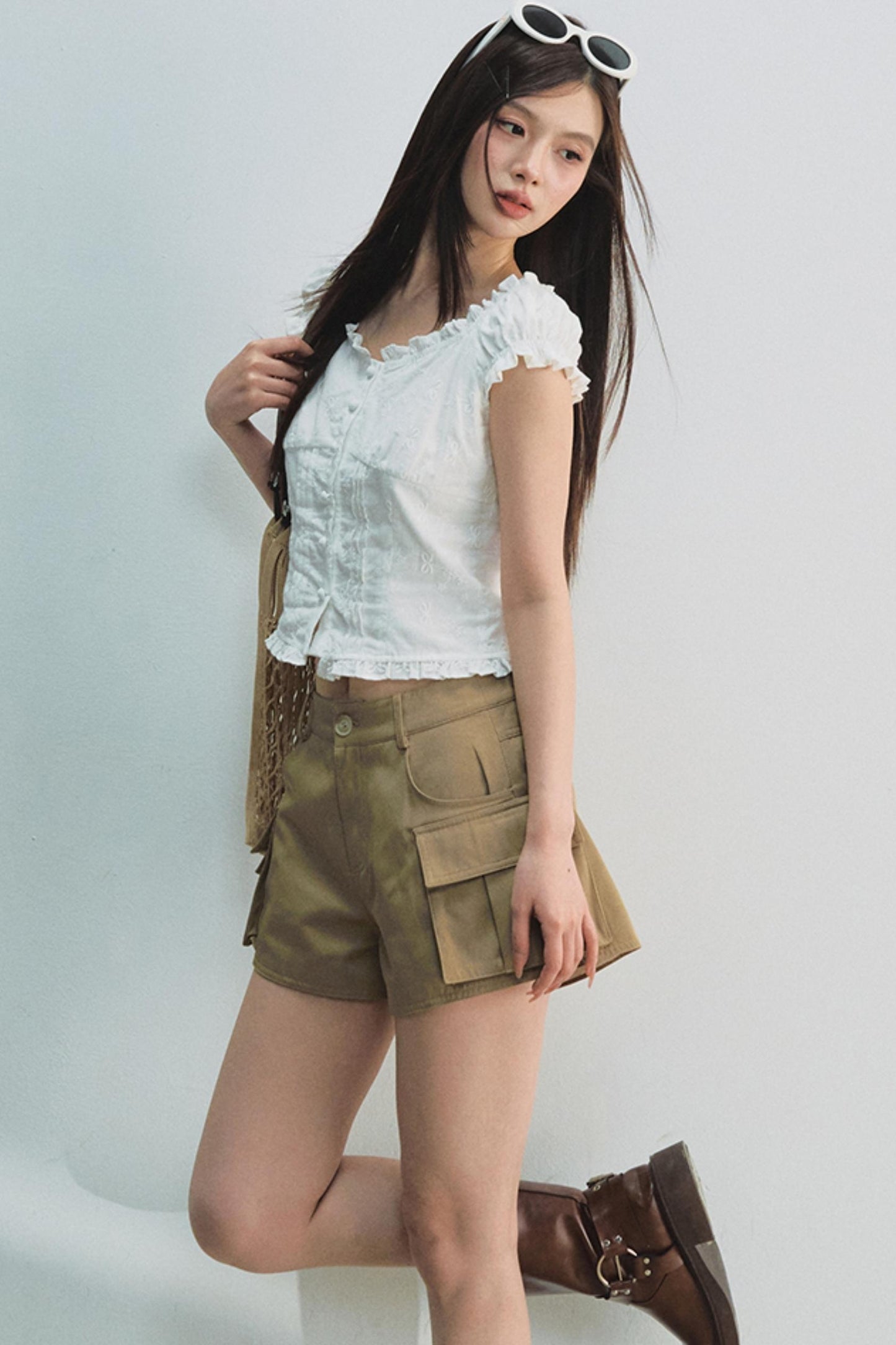 French Puff Sleeve Top