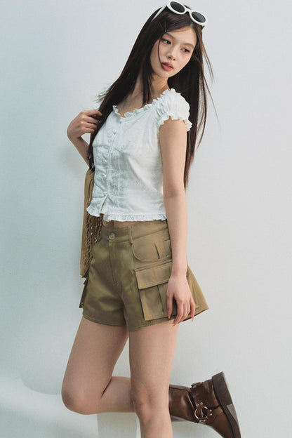 French Puff Sleeve Top