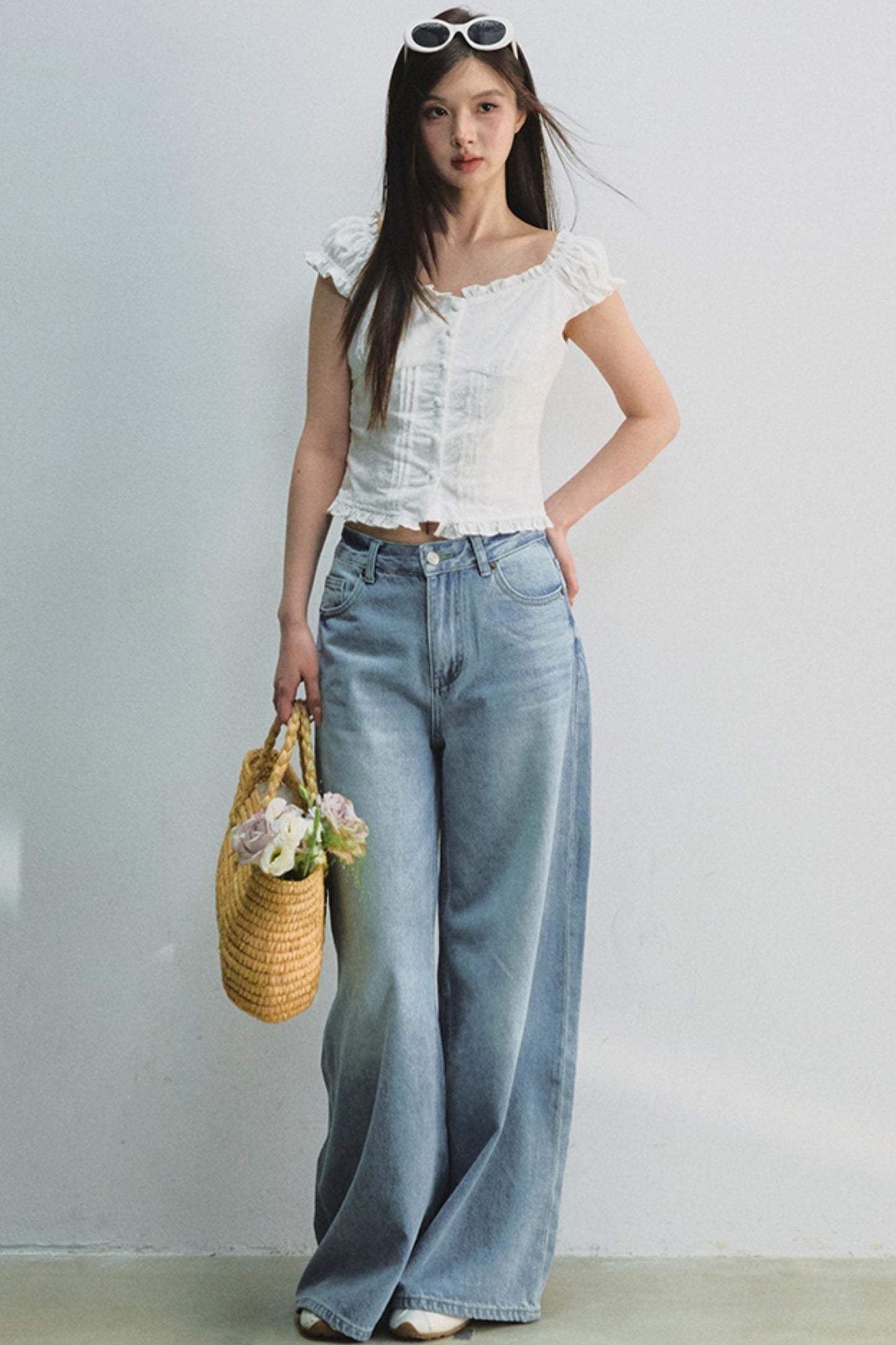 French Puff Sleeve Top