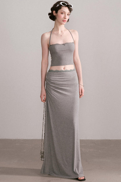 Summer Chic Two-Piece Halter Set-Up