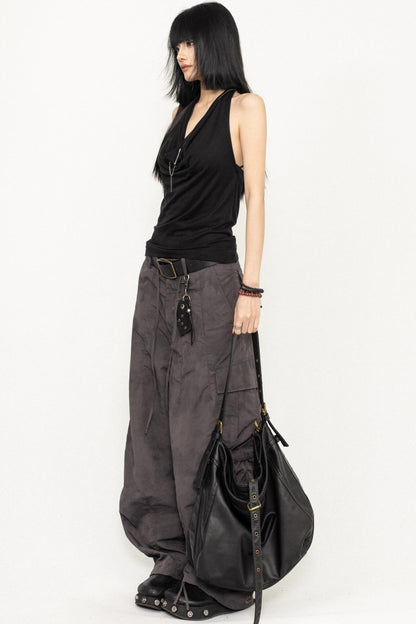 Black Halter Summer Top