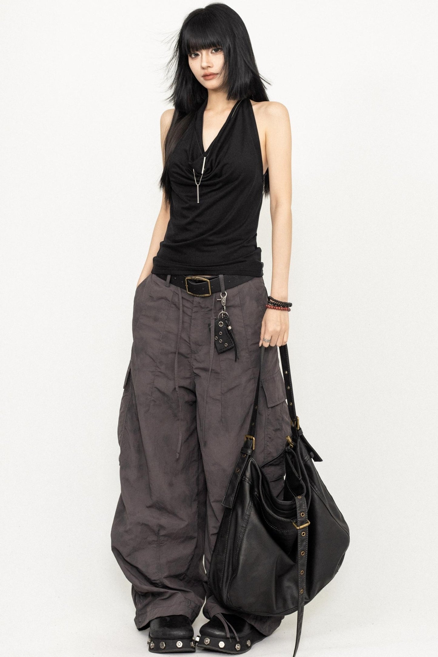 Black Halter Summer Top