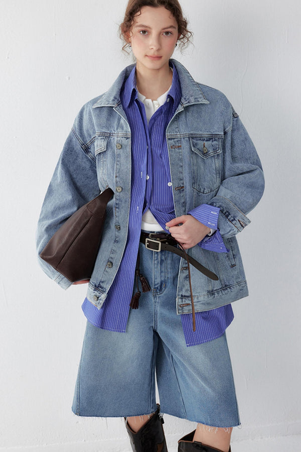 Vintage Denim Workwear Jacket