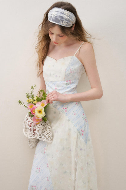 Lace V-Neck Cotton Dress