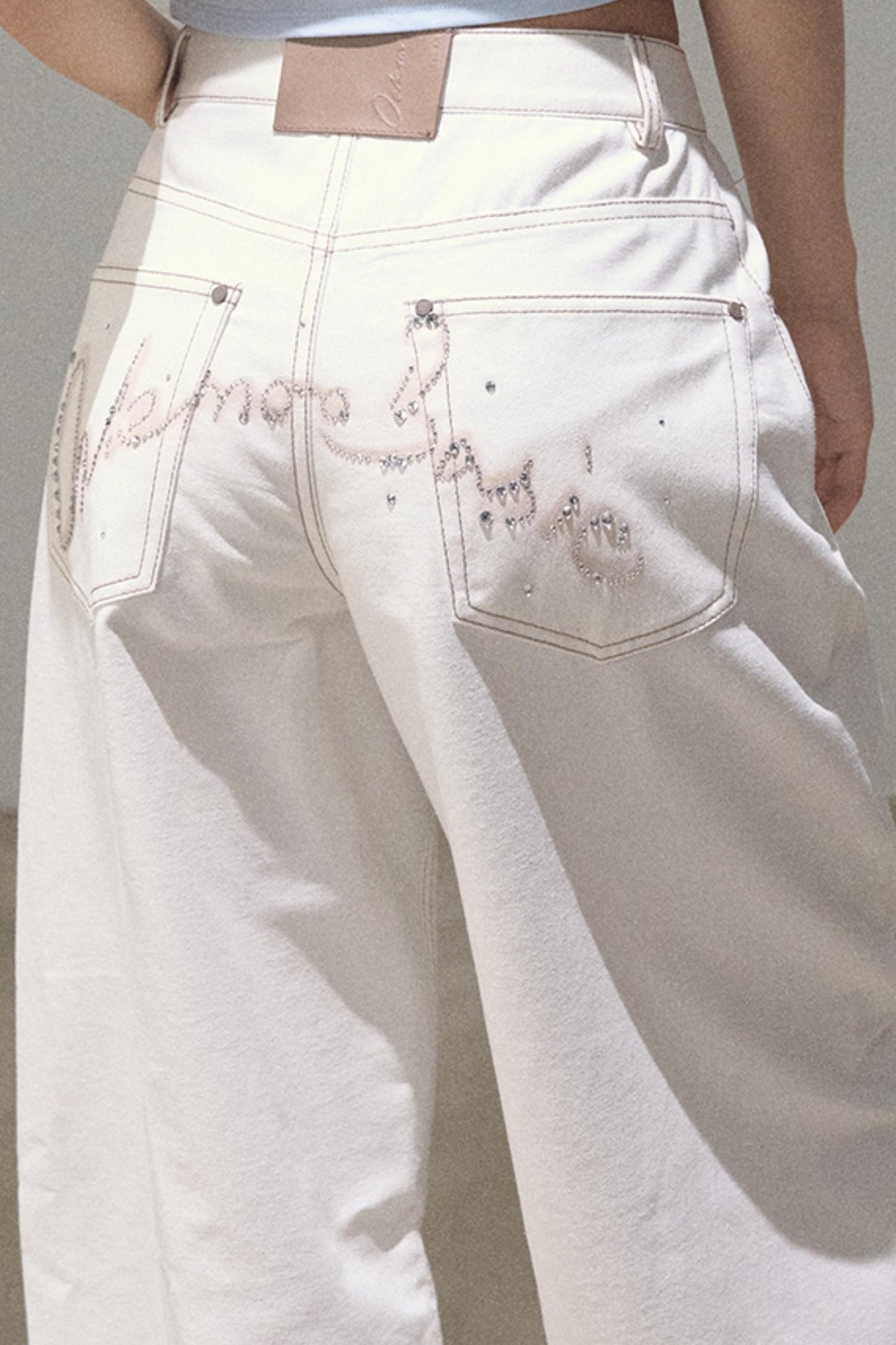 Vintage Rhinestone Halo Jeans