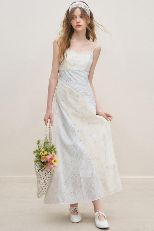 Lace V-Neck Cotton Dress