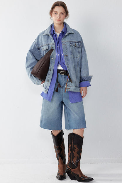 Vintage Denim Workwear Jacket