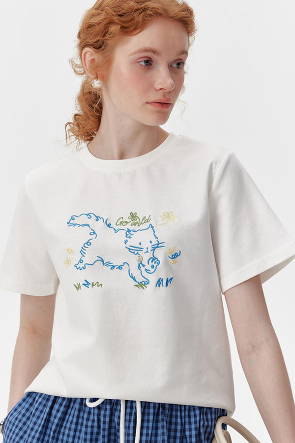 Summer Edition Embroidered Tee