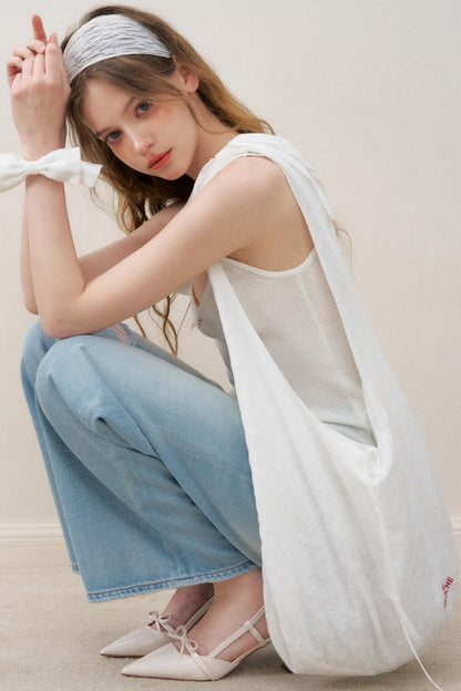 Lace Patchwork Knit Suspenders