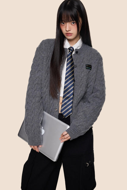 Twisted Knit Cardigan