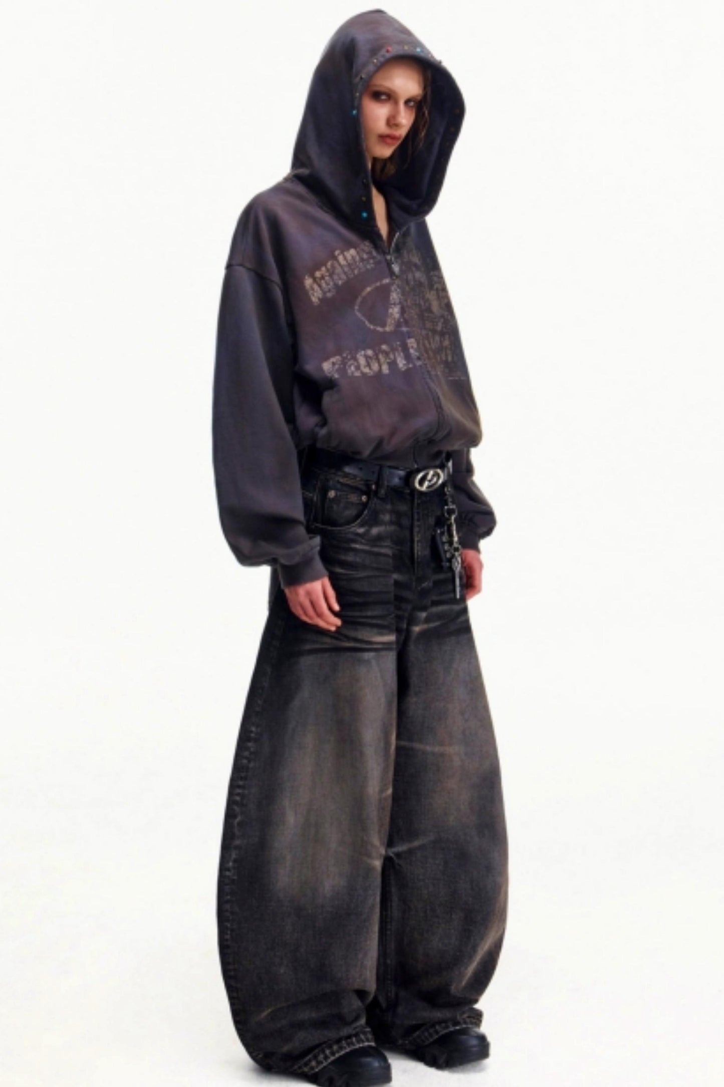 Distressed Vintage Washed Jeans