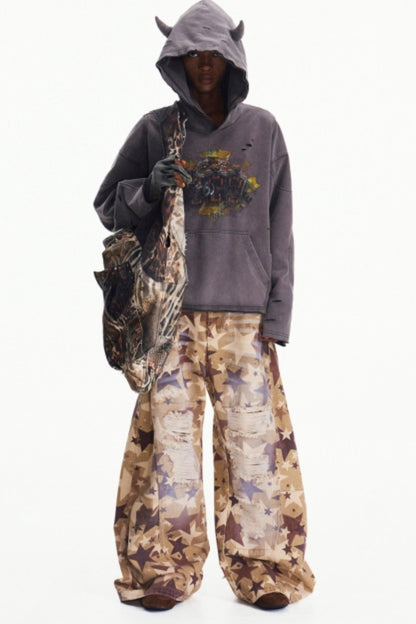 Grey Hooded Sweatshirt