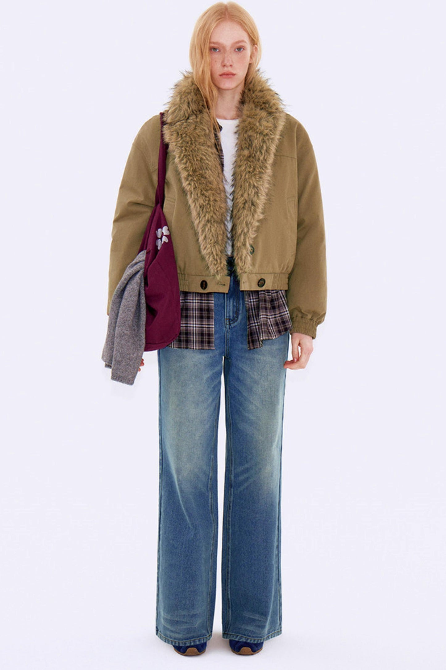 Vintage Washed Denim Jeans