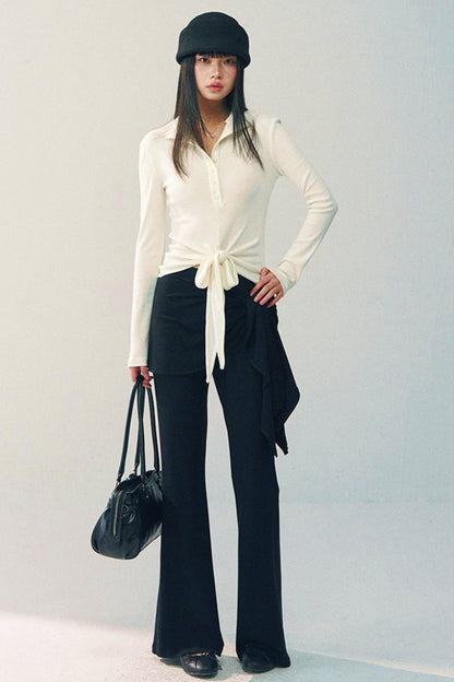 High-Waisted Flared Pants