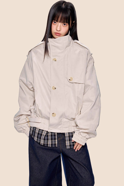 Large Lapel Trench Coat