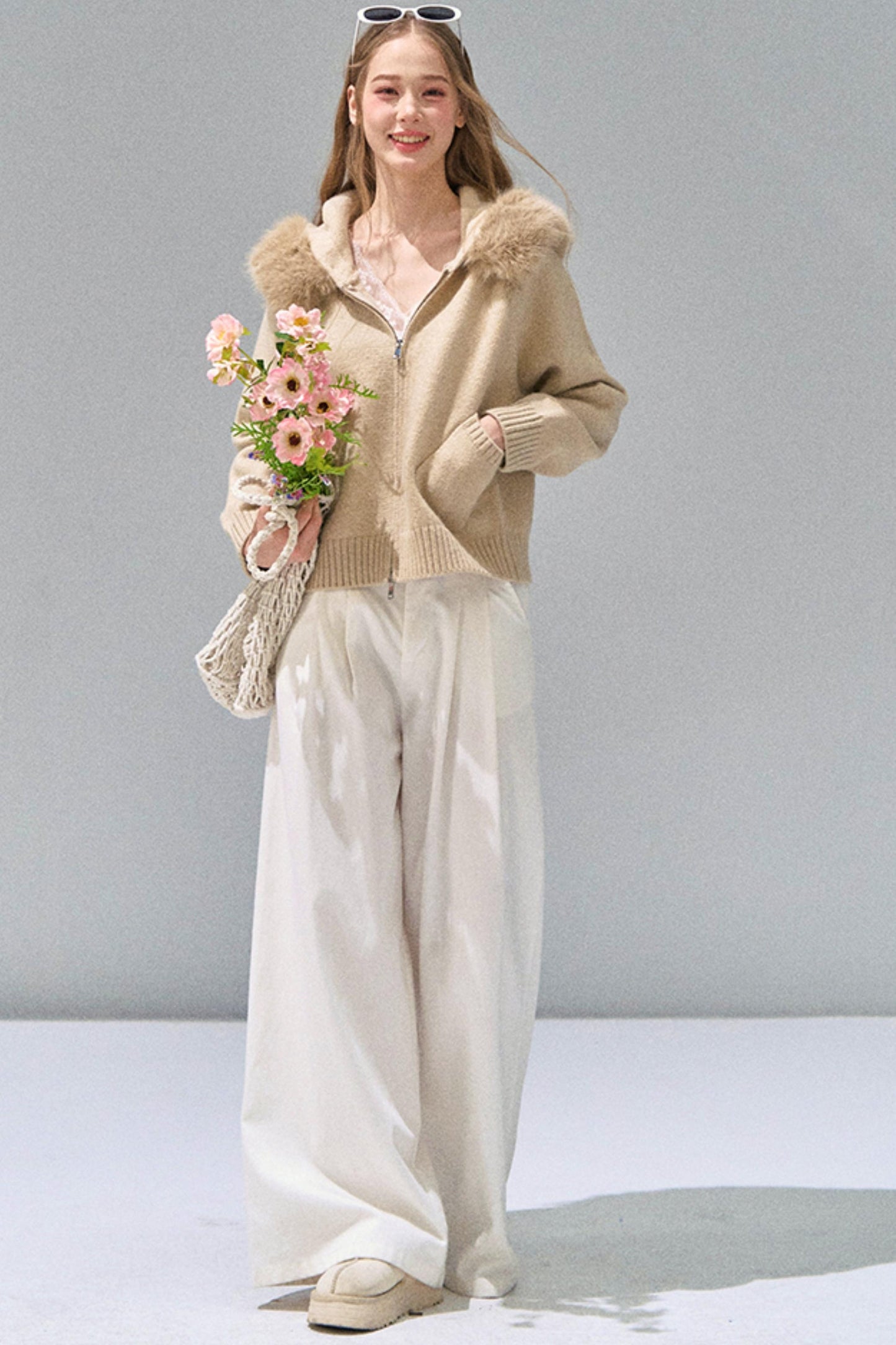 Luxury Knit Hooded Jacket