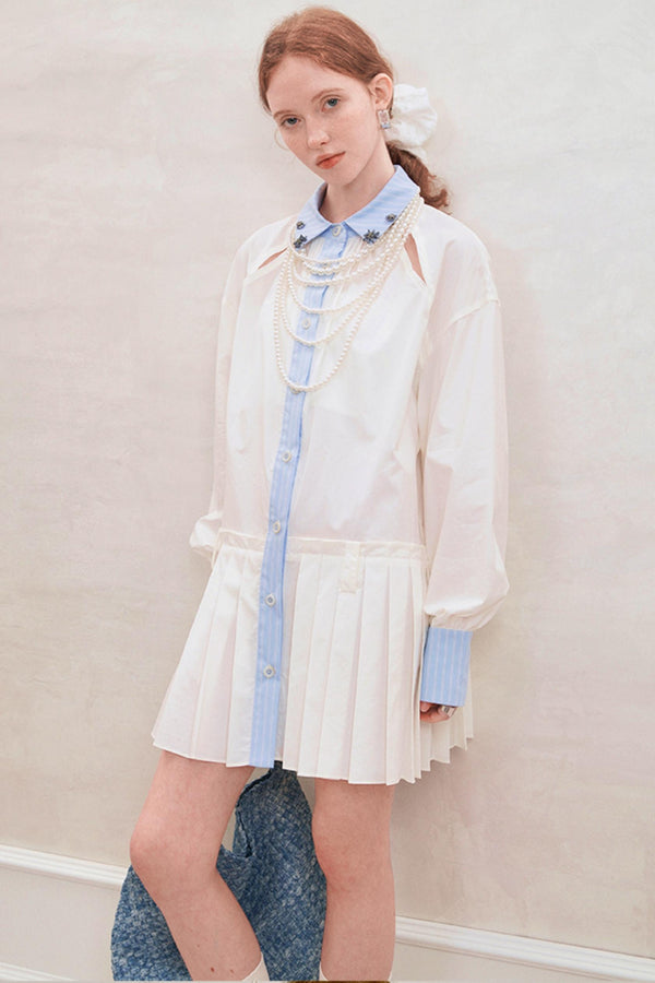 Spring Pleated Dress