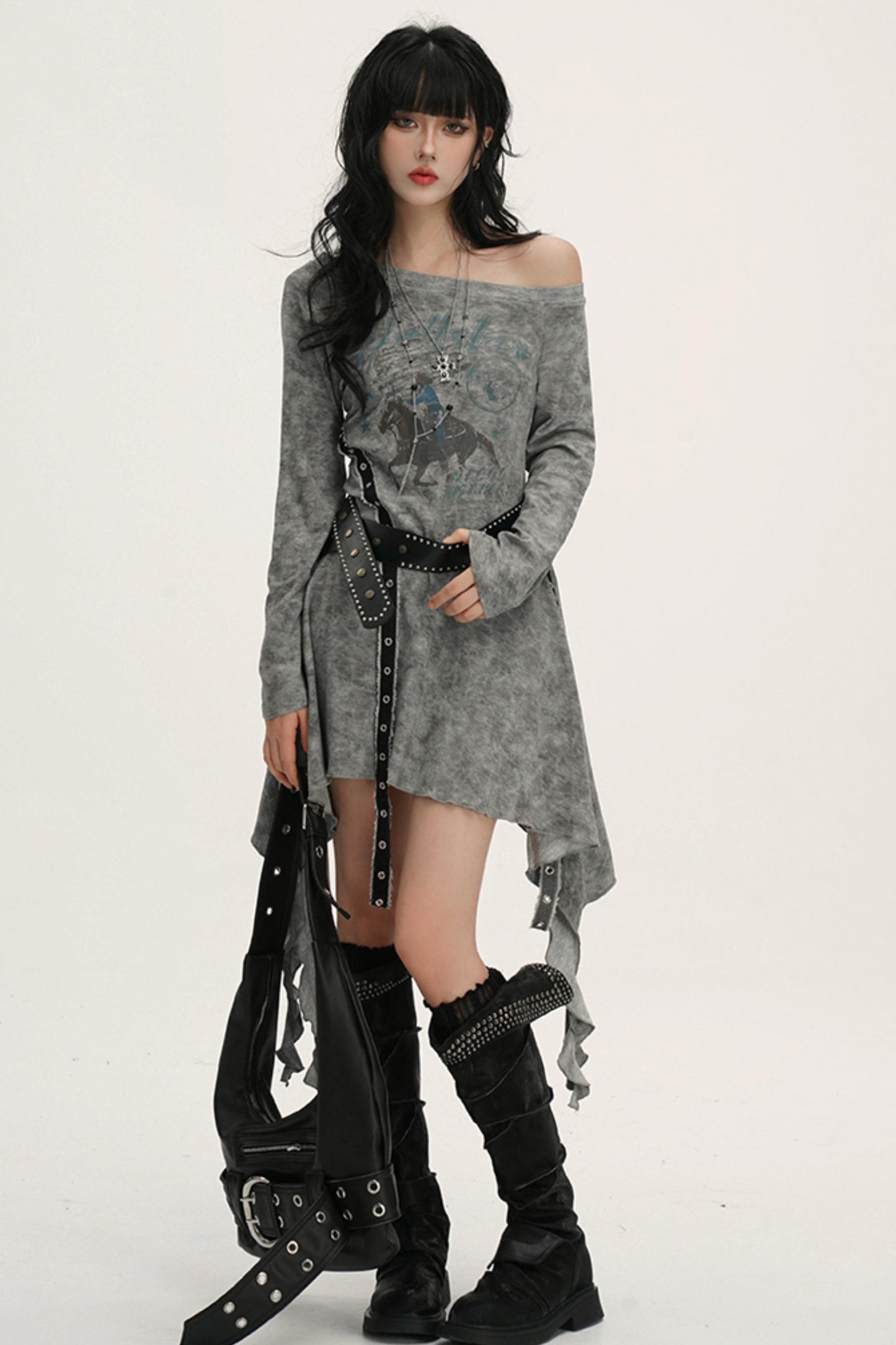 Black Shoulder Dress