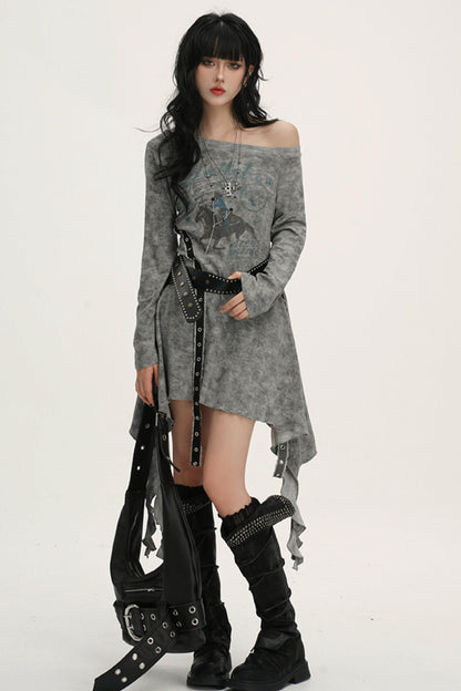 Black Shoulder Dress