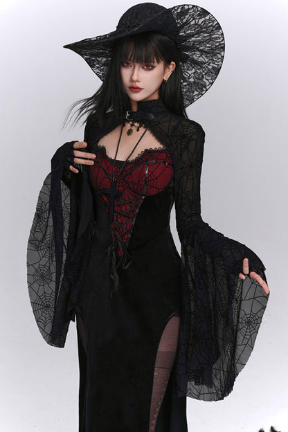 Sexy Gothic Halloween Camisole Dress Set-Up