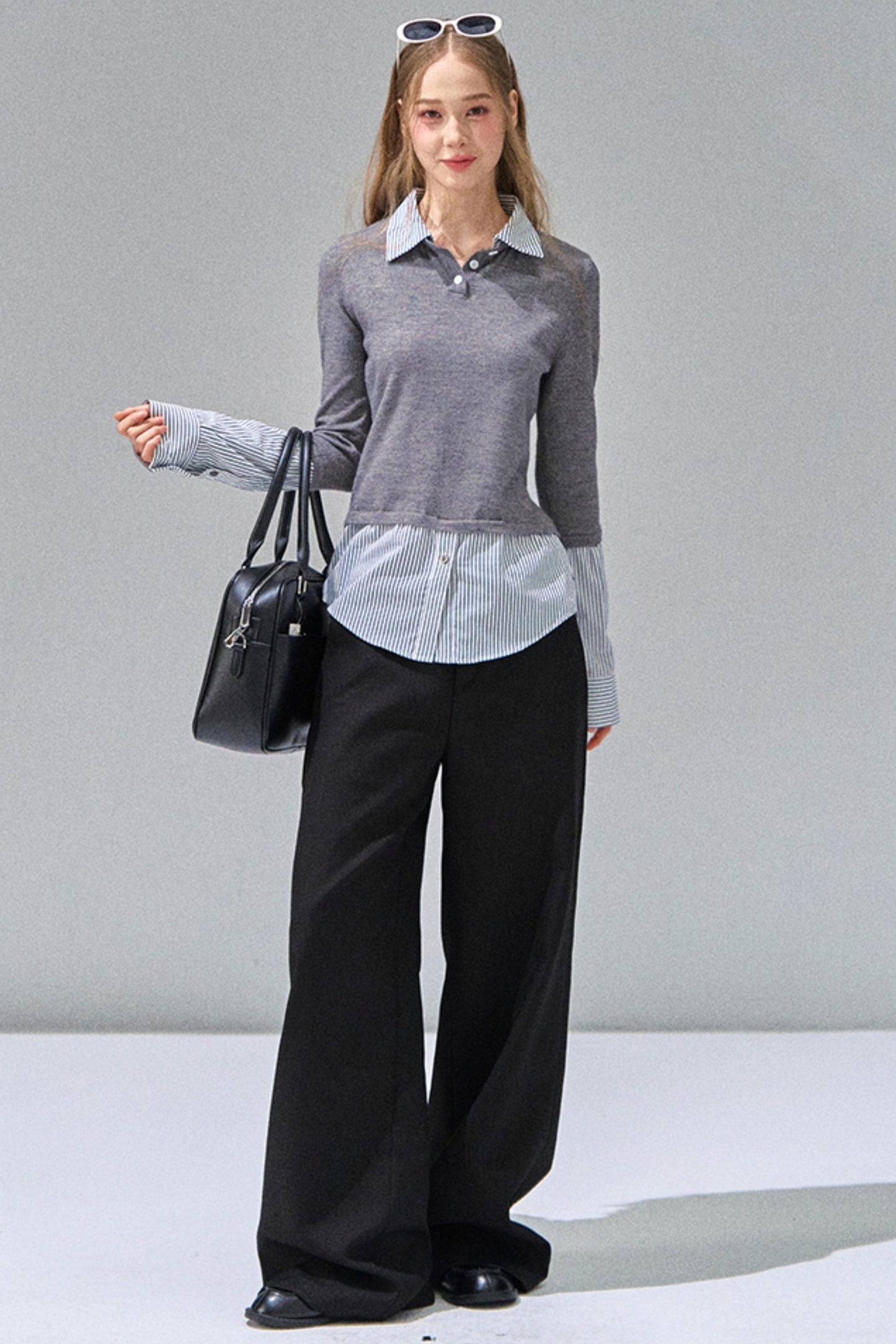 Fake Two-Layer Stylish Shirt